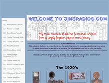 Tablet Screenshot of jimsradios.com